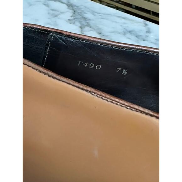 Prada Light Brown Patent Leather Dress Loafers - Picture 7 of 7